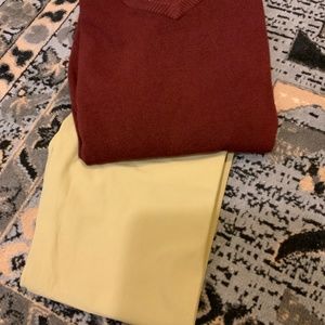 Burgundy Haggar clothing size small Men’s sweater